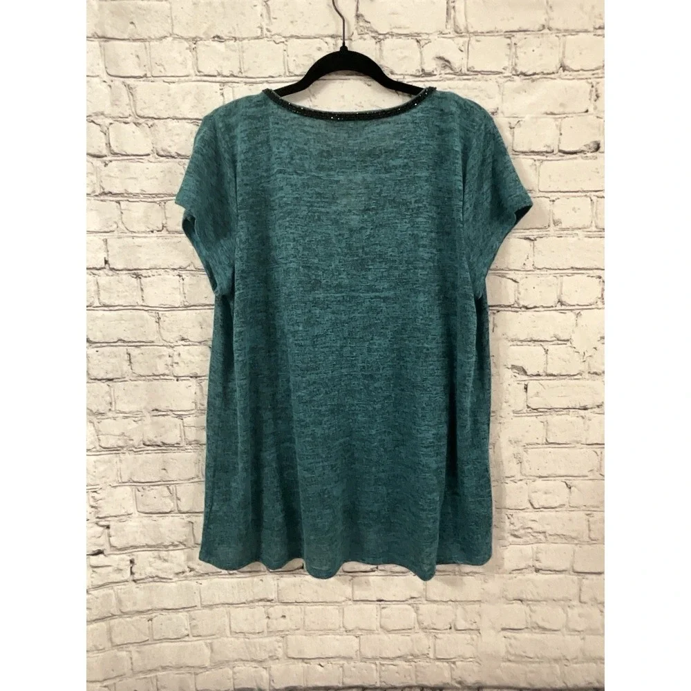 Rhinstone Collar Juicy Couture Blouse Top‎ Sz XL